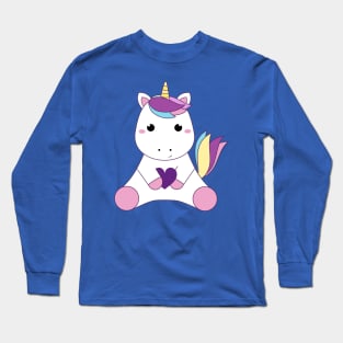 Baby unicorn and heart Long Sleeve T-Shirt